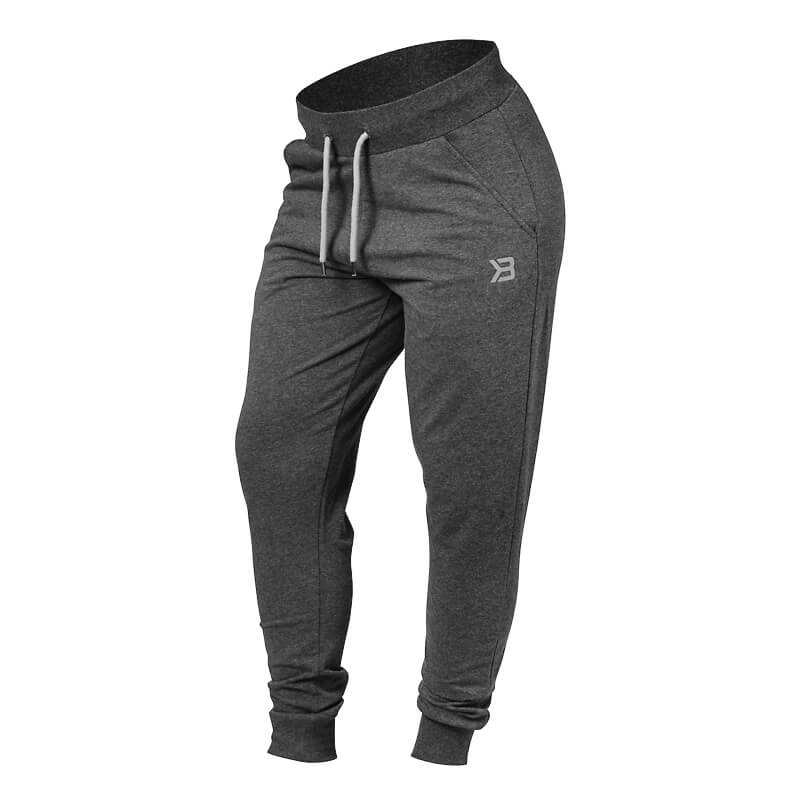 Sjekke Soft Tapered Pants, antracite melange, Better Bodies hos SportGymButikken