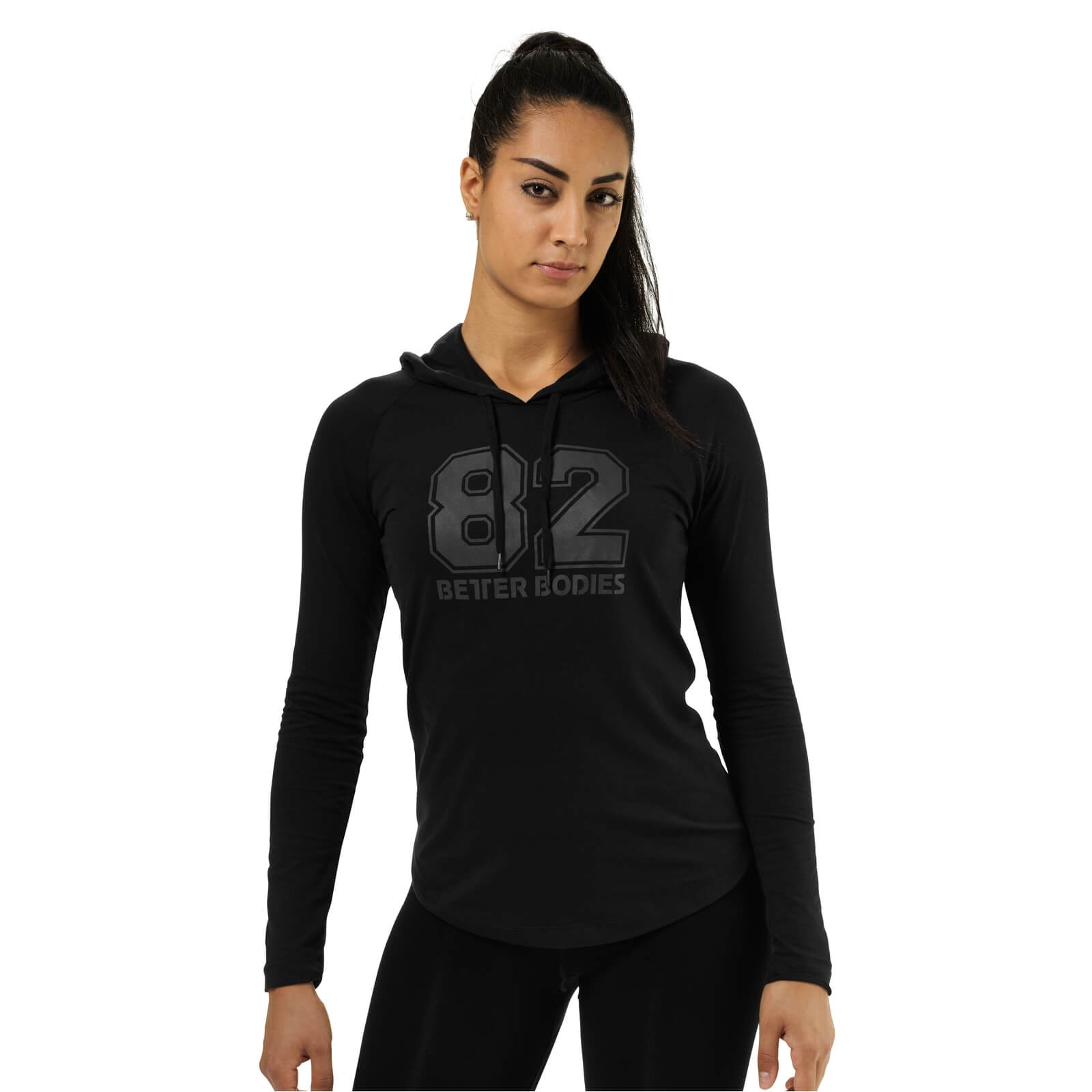 Sjekke Varsity Hoodie, black, Better Bodies hos SportGymButikken.no