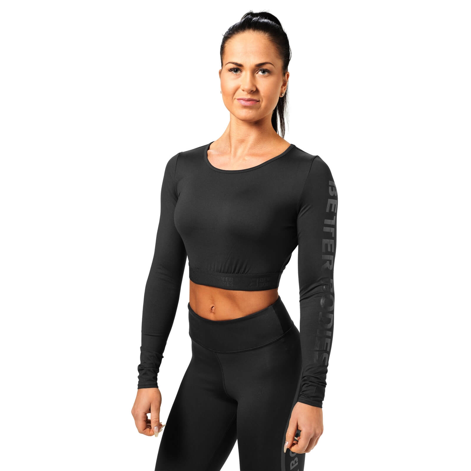 Sjekke Chelsea Cropped L/S, black, Better Bodies hos SportGymButikken.no