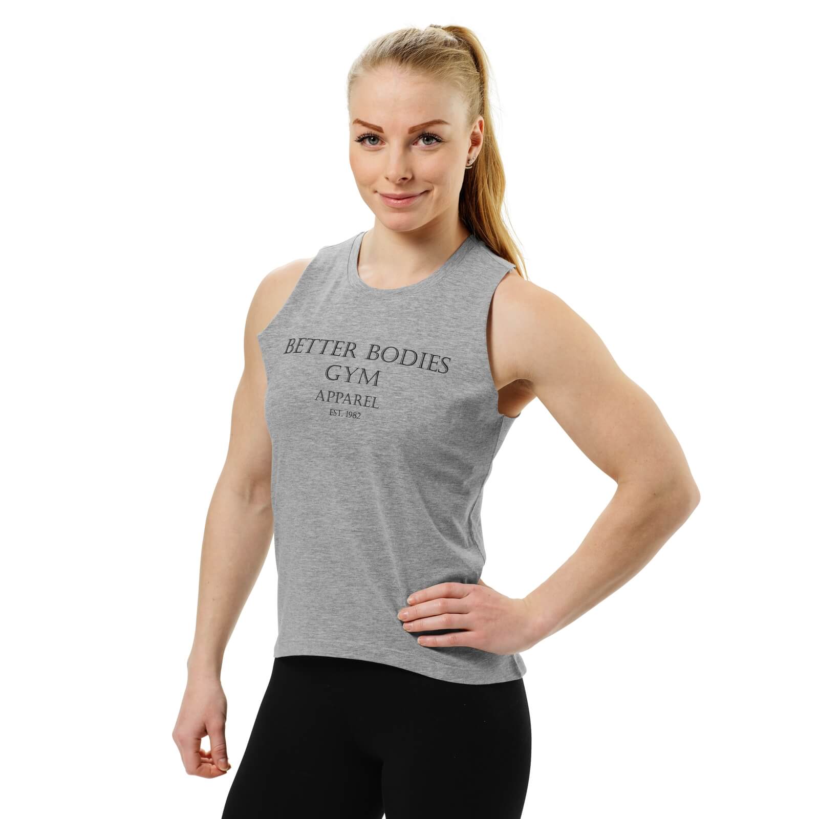 Sjekke Chelsea Loose Tank, grey melange, Better Bodies hos SportGymButikken.no