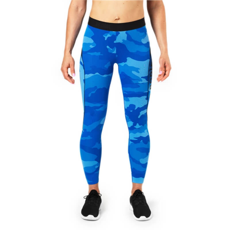 Sjekke Fitness Curve Tights, blue camo, Better Bodies hos SportGymButikken.no