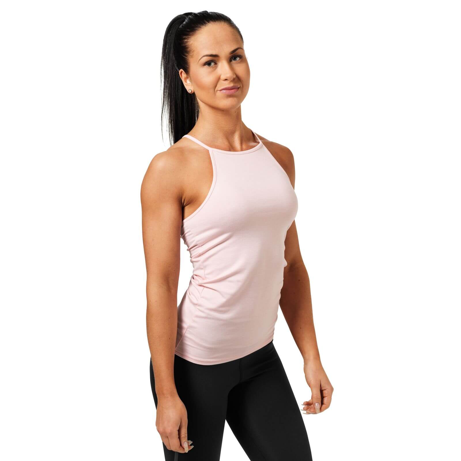 Sjekke Performance Halter, pink melange, Better Bodies hos SportGymButikken.no