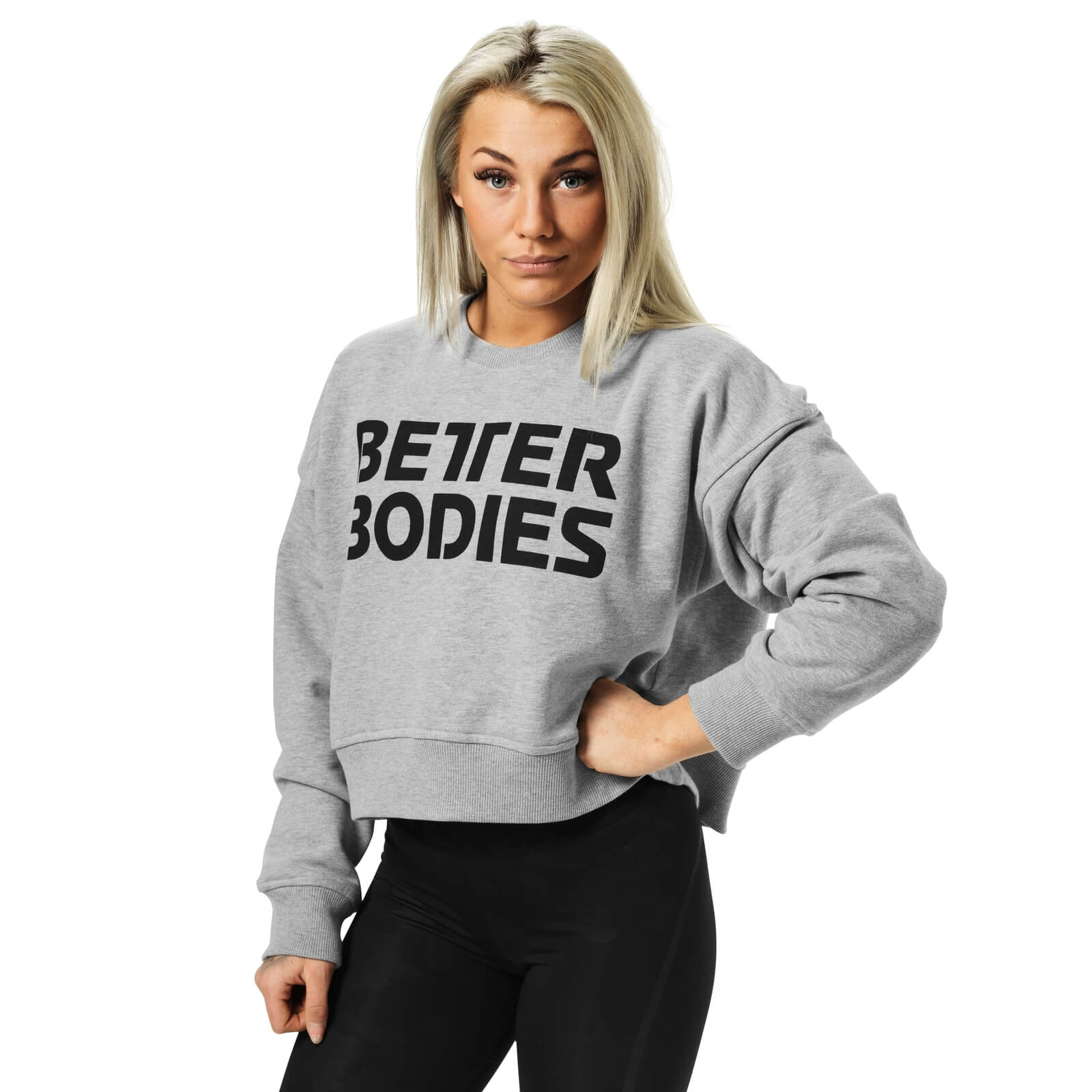 Sjekke Chelsea Sweater, grey melange, Better Bodies hos SportGymButikken.no