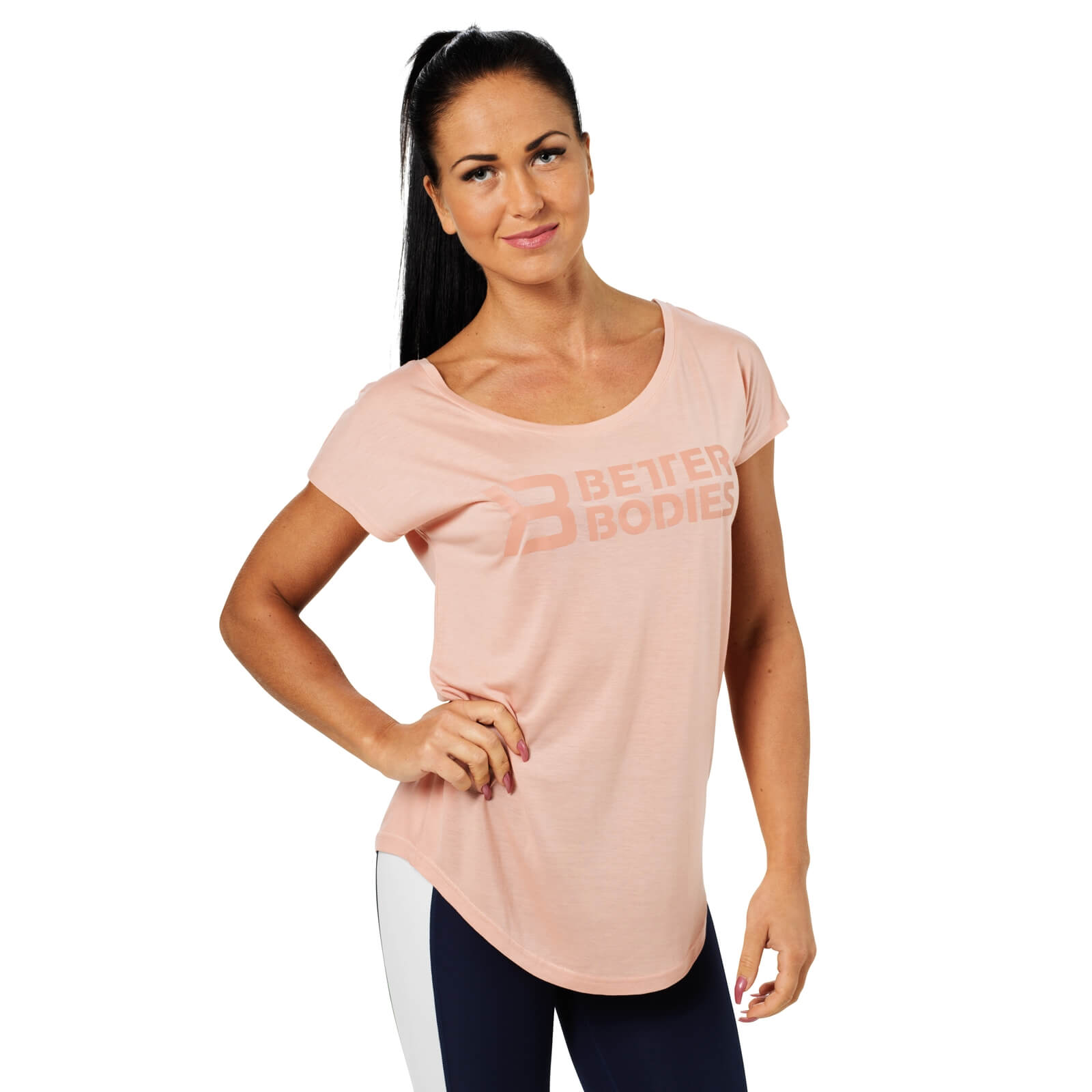 Sjekke Gracie Tee, peach beige, Better Bodies hos SportGymButikken.no