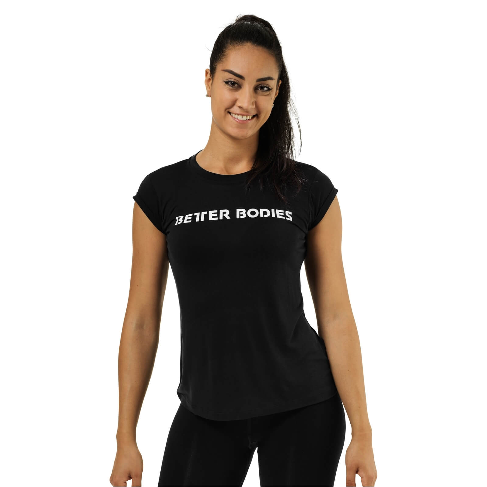 Sjekke Astoria Tee, black, Better Bodies hos SportGymButikken.no