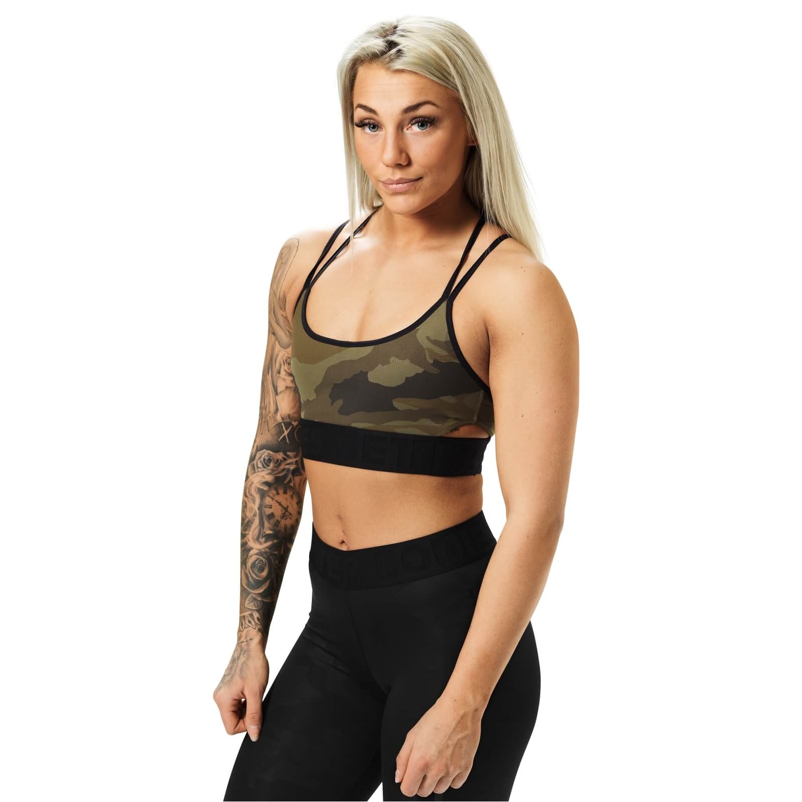 Sjekke Astoria Sports Bra, dark green camo, Better Bodies hos SportGymButikken.n