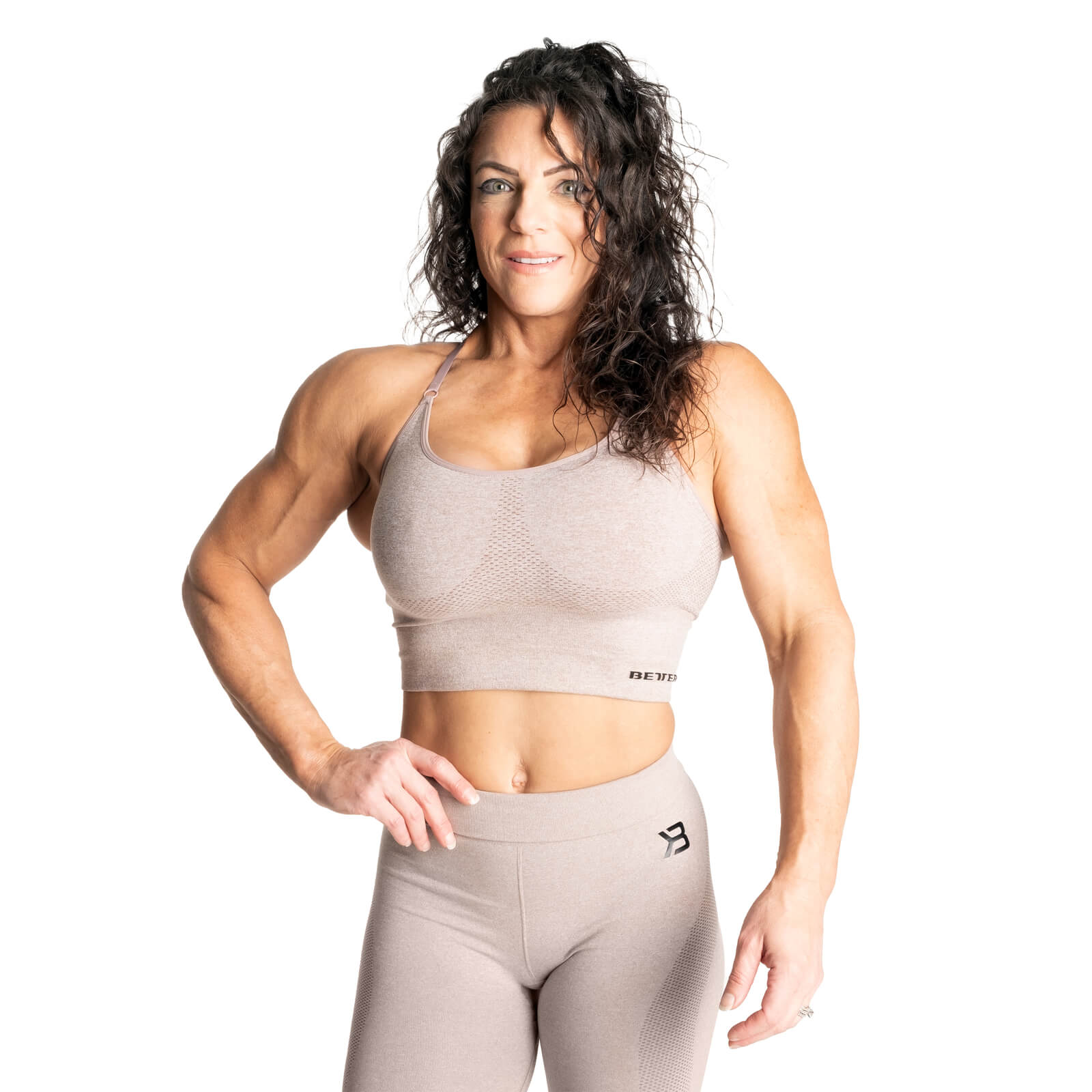 Sjekke Astoria Seamless Bra, warm sand melange, Better Bodies hos SportGymButikk