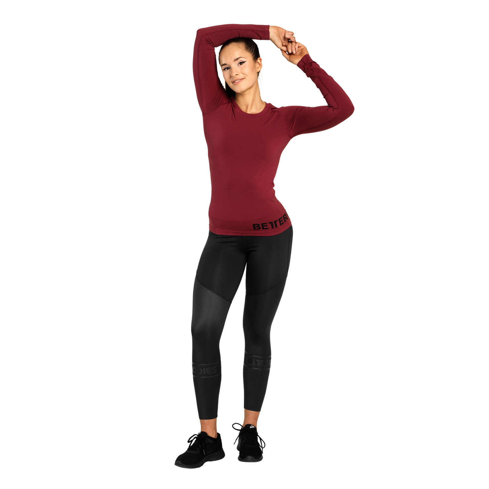 Sjekke Nolita Seamless Ls, sangria red, Better Bodies hos SportGymButikken.no