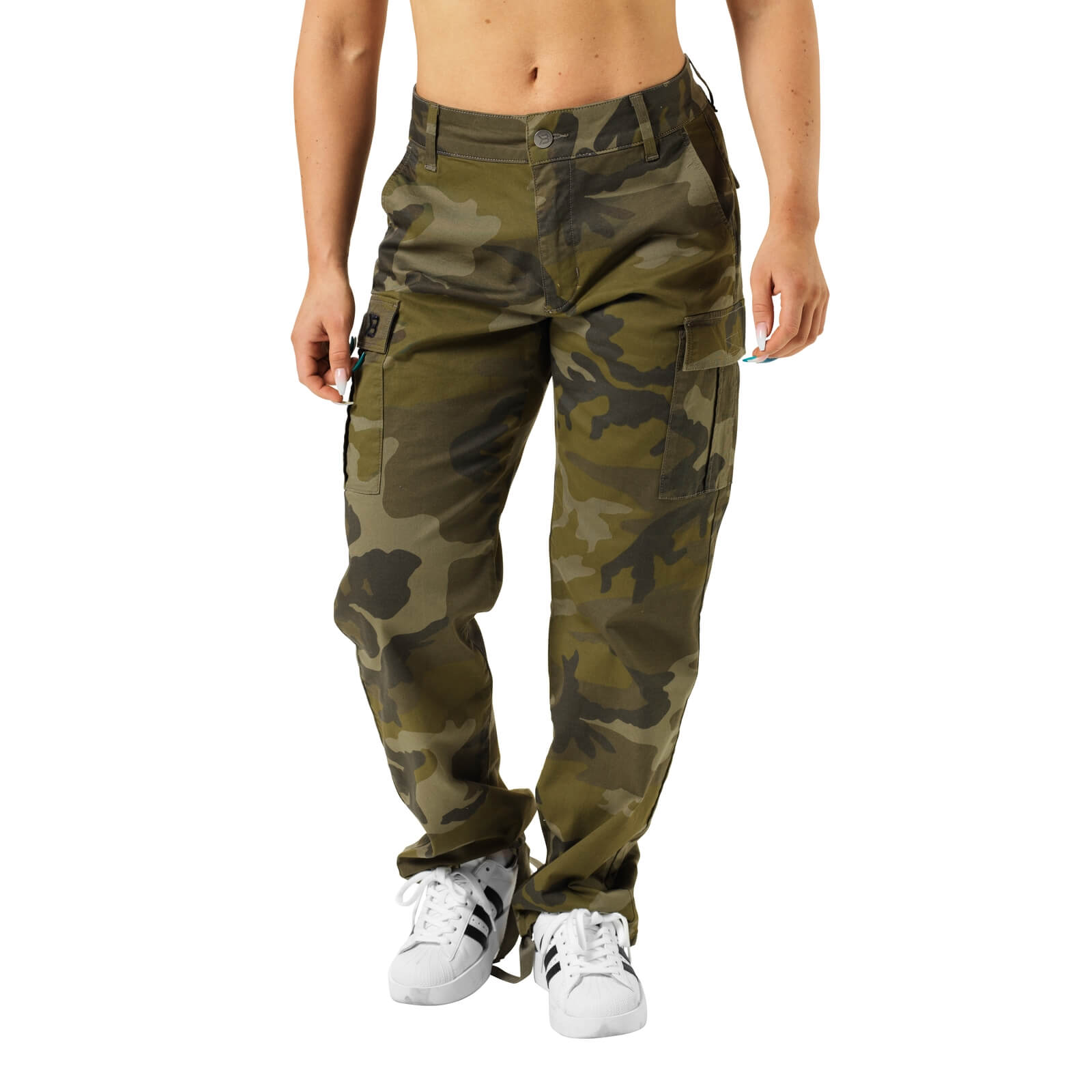 Sjekke Bowery Cargos, dark green camo, Better Bodies hos SportGymButikken.no