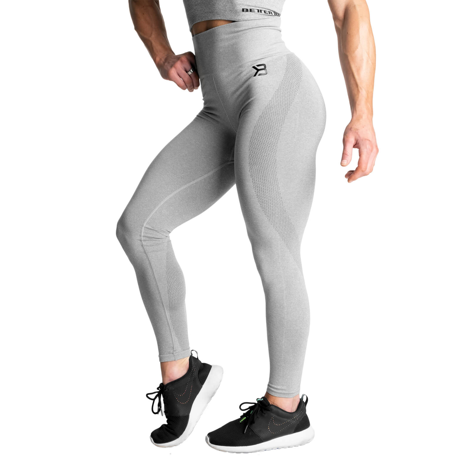 Sjekke Rockaway Tights, light grey melange, Better Bodies hos SportGymButikken.n