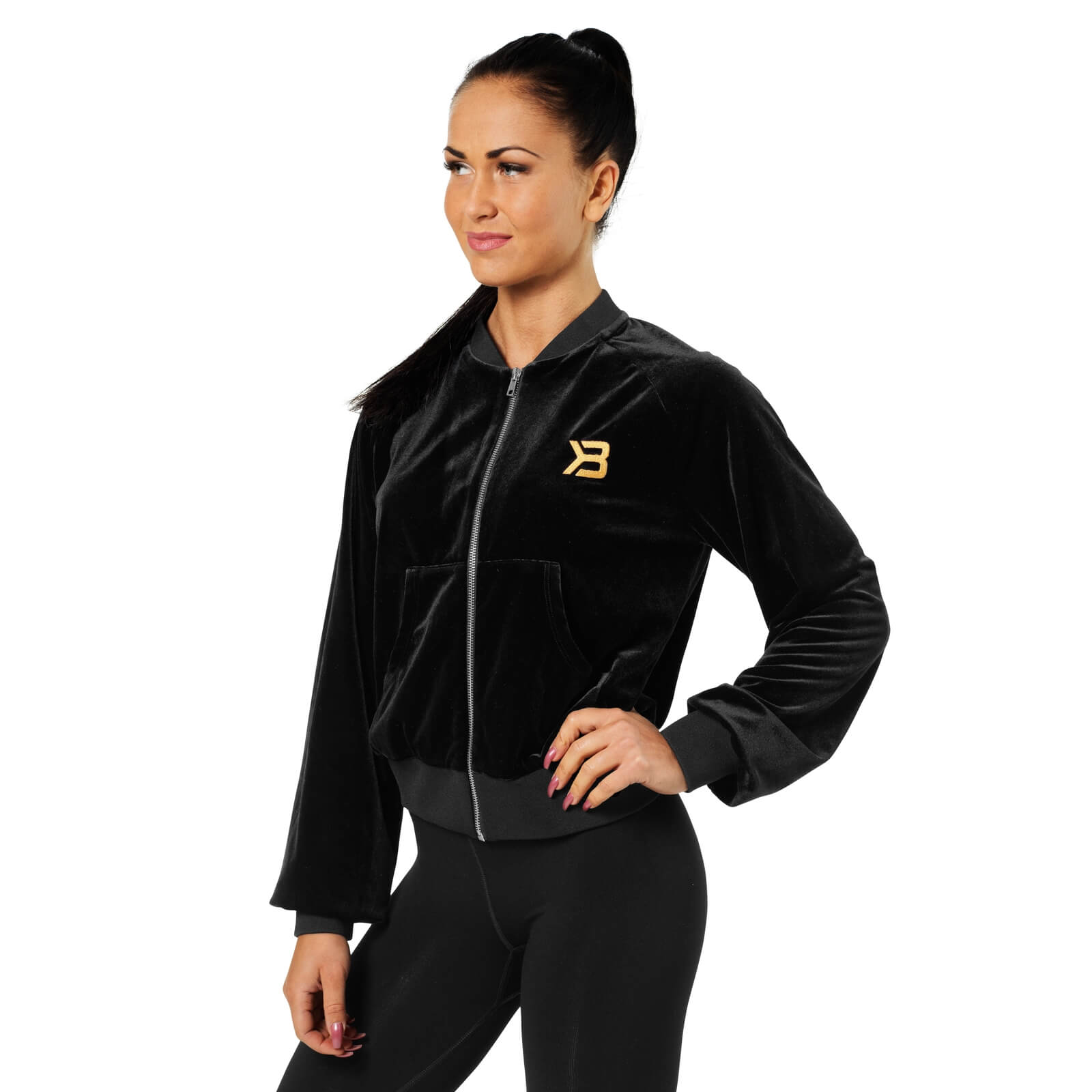 Sjekke Bowery Zip L/S, black, Better Bodies hos SportGymButikken.no