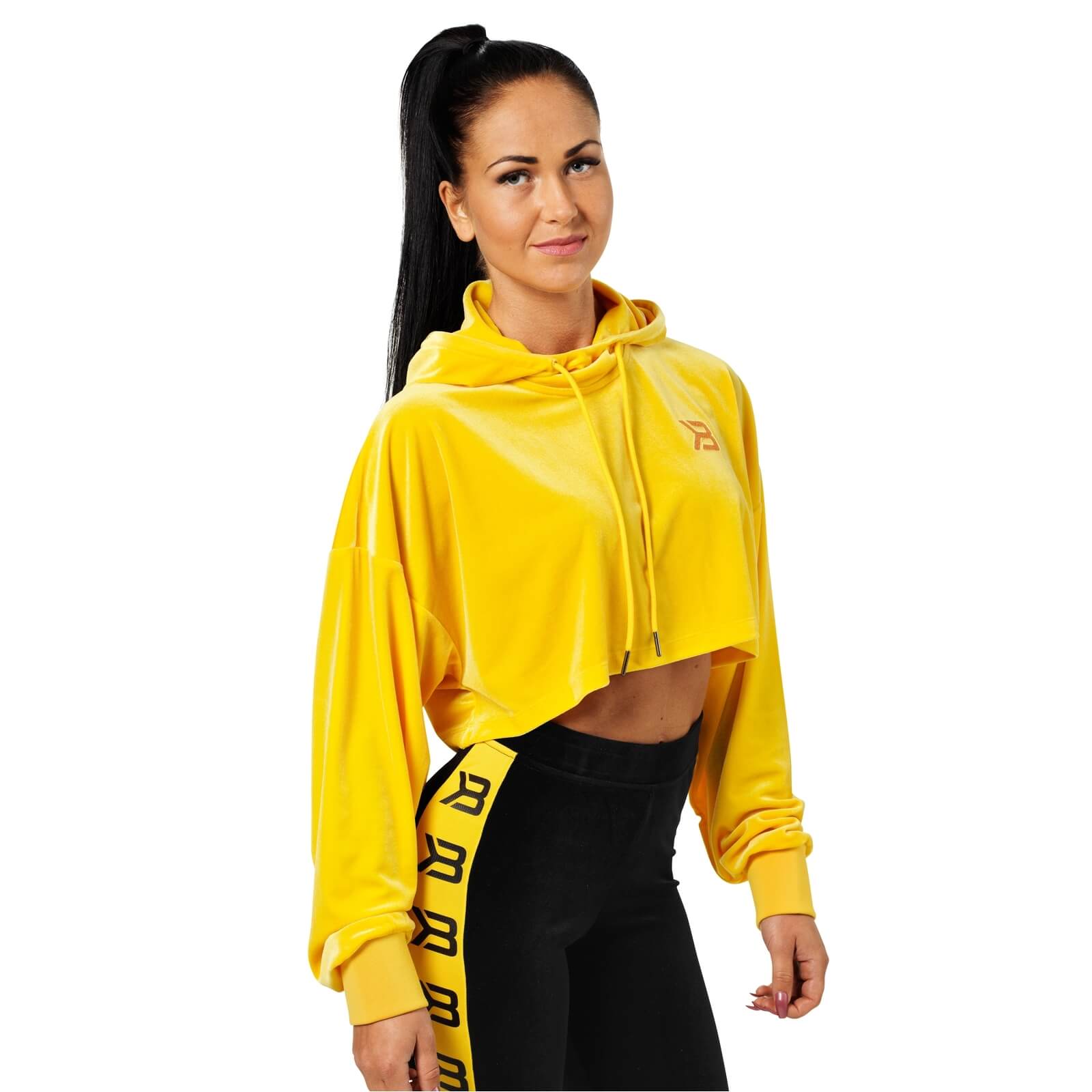 Sjekke Chrystie Crop Hoodie, yellow, Better Bodies hos SportGymButikken.no