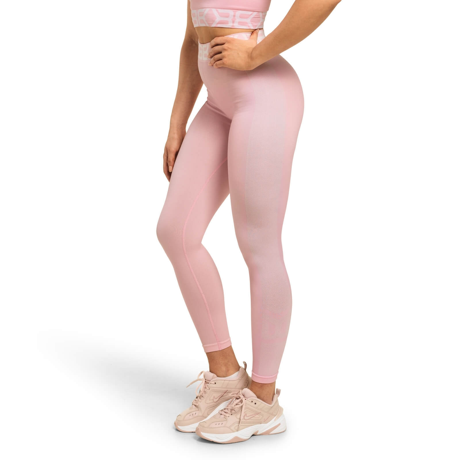 Sjekke Sugar Hill Tights, pale pink, Better Bodies hos SportGymButikken.no