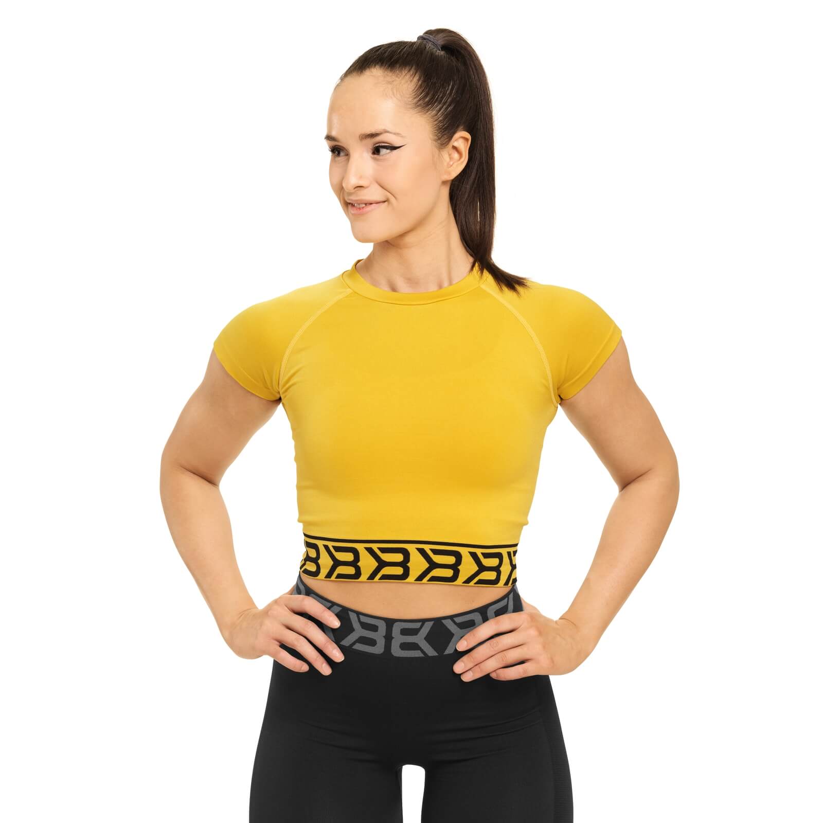 Sjekke Sugar Hill Tee, yellow, Better Bodies hos SportGymButikken.no