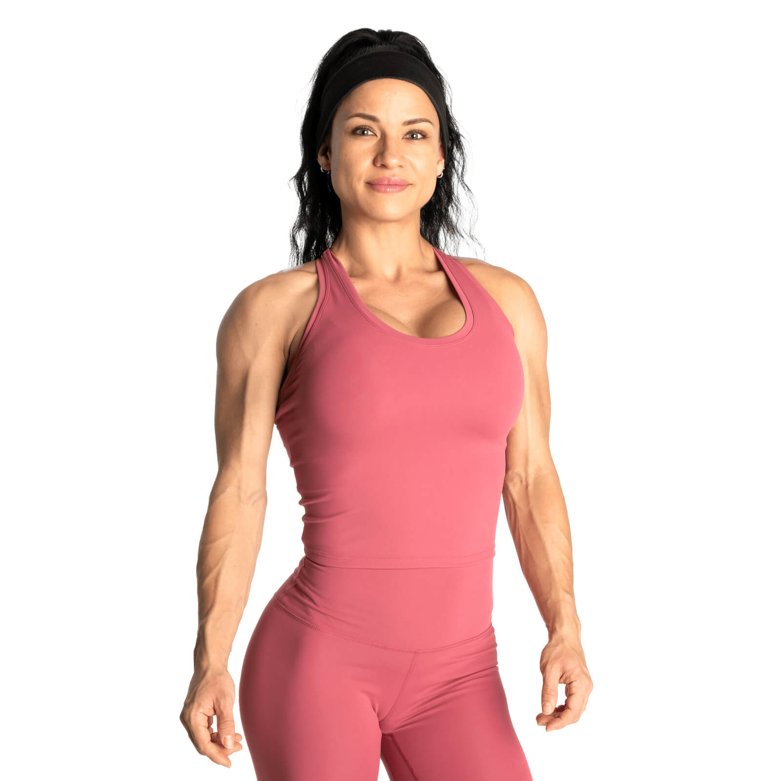 Sjekke Core Crop T-back, rouge pink, Better Bodies hos SportGymButikken.no