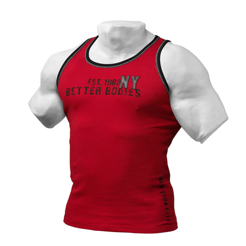 BB Rib Tank, red/black, Better Bodies