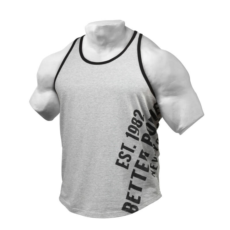 Sjekke BB Gym T-back, grey melange, Better Bodies hos SportGymButikken.no