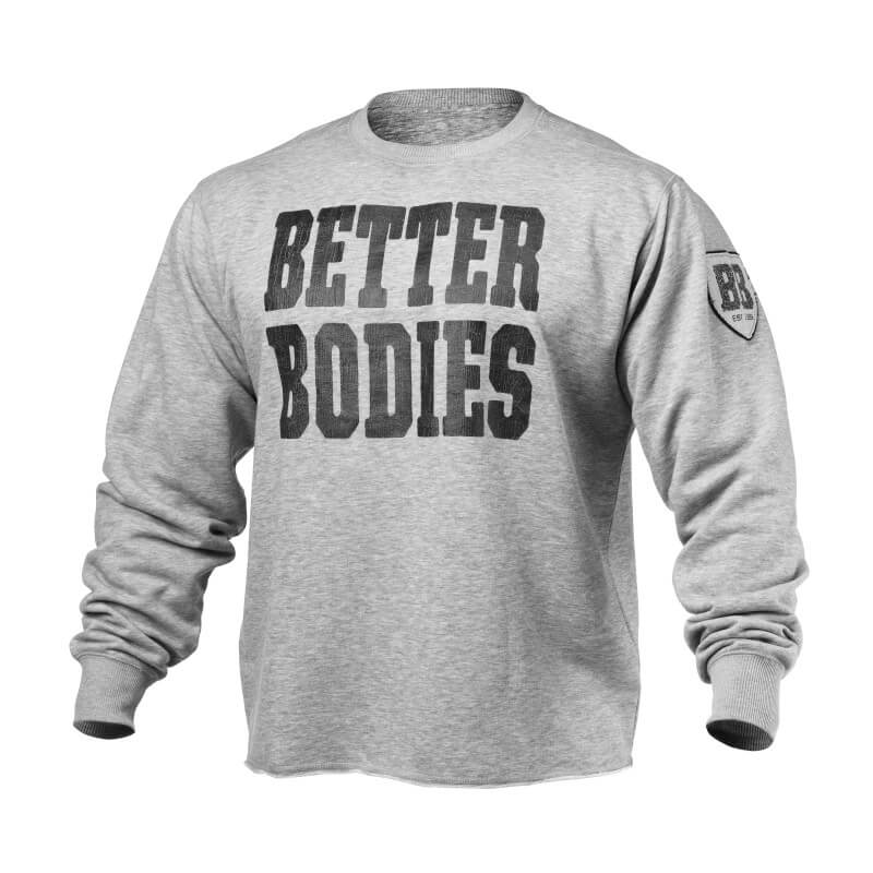 Big Print Sweatshirt, grey melange, Better Bodies