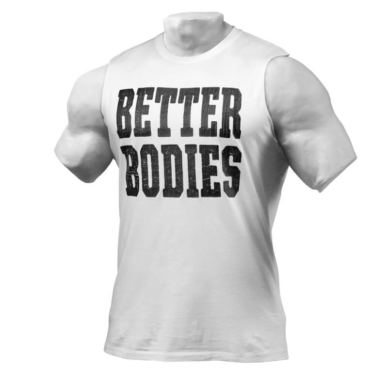 Sjekke Big Print S/L, white, Better Bodies hos SportGymButikken.no