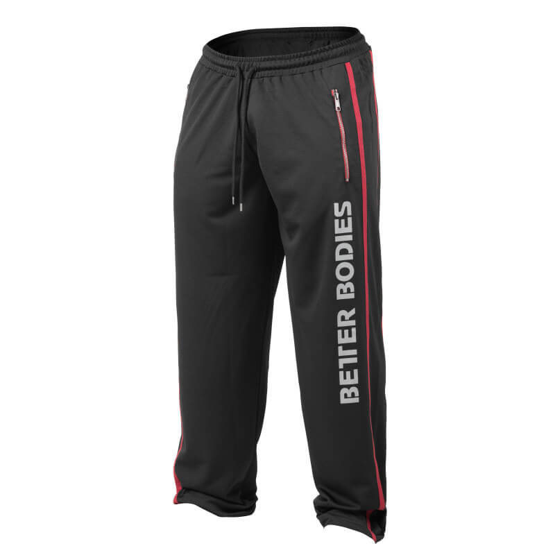 Sjekke Classic Mesh Pant, black/red, Better Bodies hos SportGymButikken.no