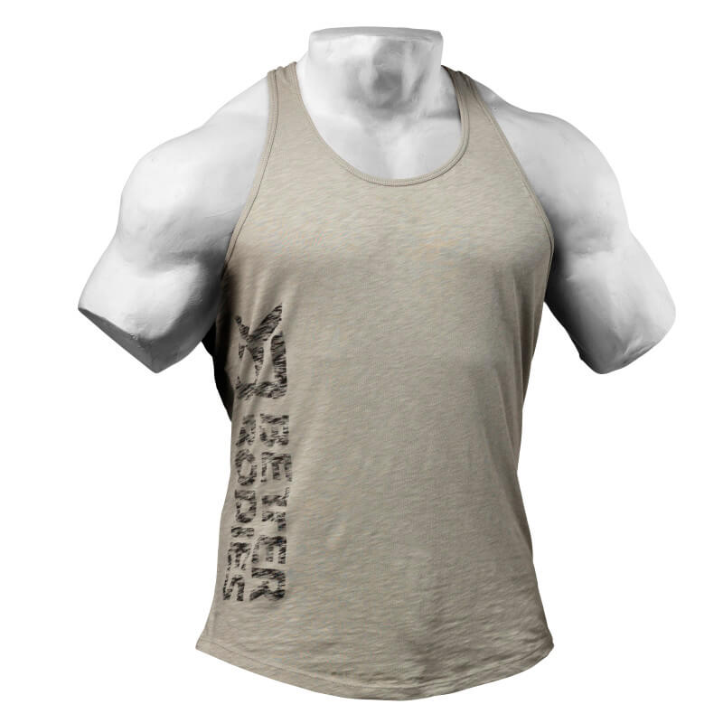 Sjekke Symbol Printed T-back, light grey, Better Bodies hos SportGymButikken.no