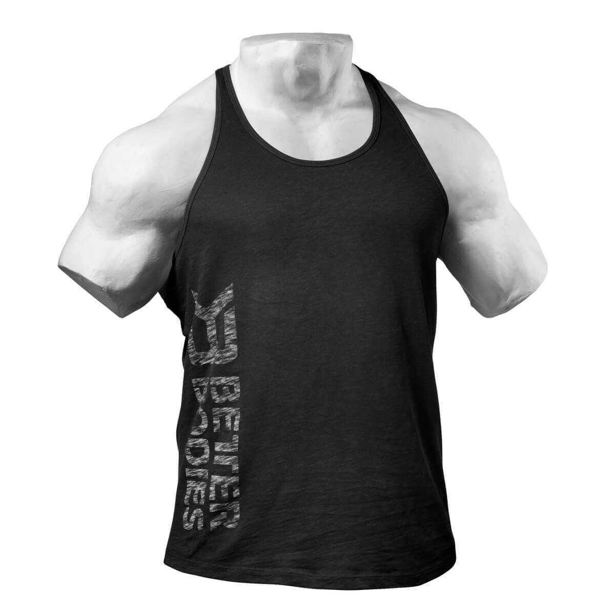 Sjekke Symbol Printed T-back, black, Better Bodies hos SportGymButikken.no