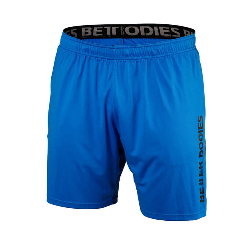 Sjekke Loose Function Shorts, bright blue, Better Bodies hos SportGymButikken.no
