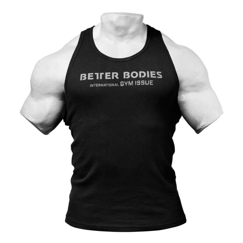 Sjekke Athletic Rib Tank, black, Better Bodies hos SportGymButikken.no