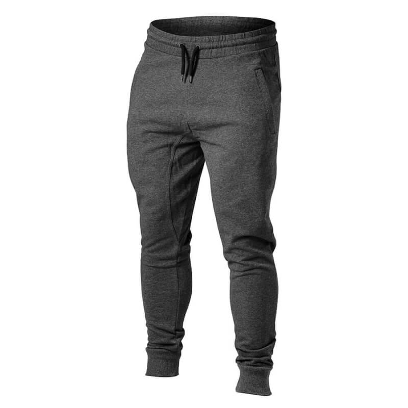 Sjekke Tapered Joggers, graphite melange, Better Bodies hos SportGymButikken.no