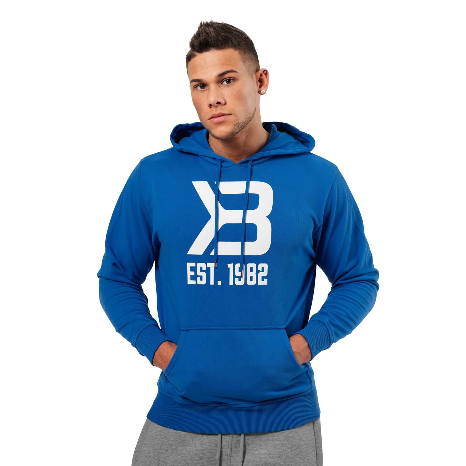 Sjekke Gym Hoodie, bright blue, Better Bodies hos SportGymButikken.no