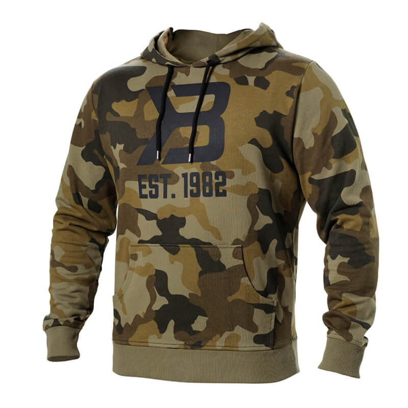 Sjekke Gym Hoodie, military camo, Better Bodies hos SportGymButikken.no