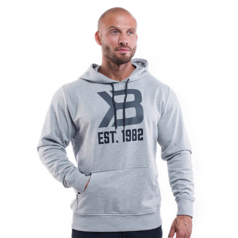 Gym Hoodie, grey melange, Better Bodies