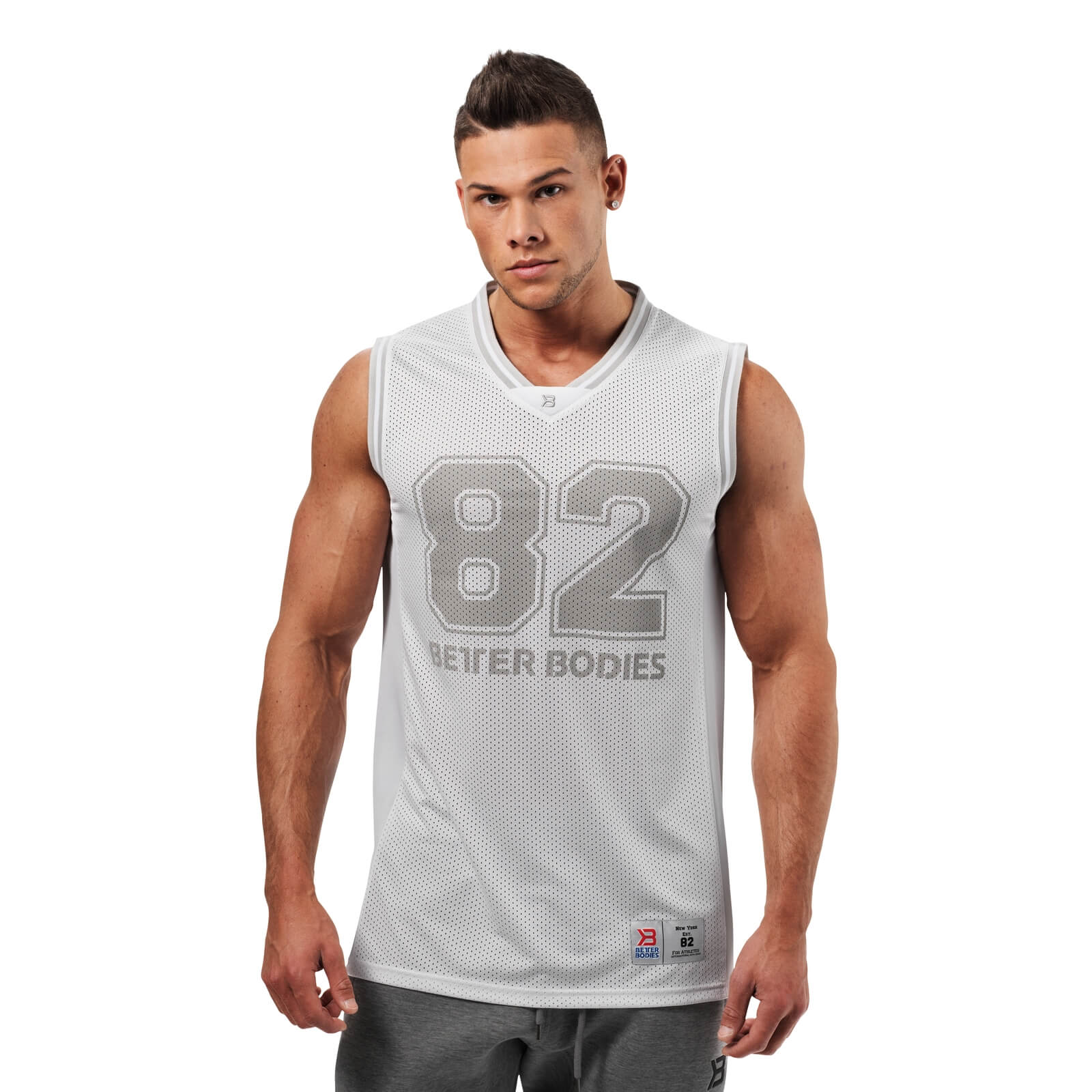 Sjekke Tip-Off Tank, white, Better Bodies hos SportGymButikken.no