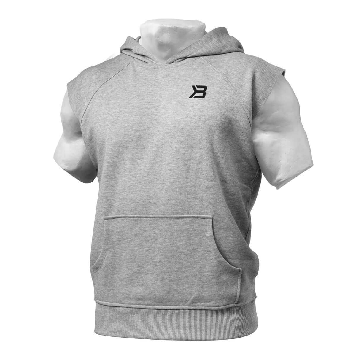 Sjekke Hudson S/L Sweater, grey melange, Better Bodies hos SportGymButikken.no