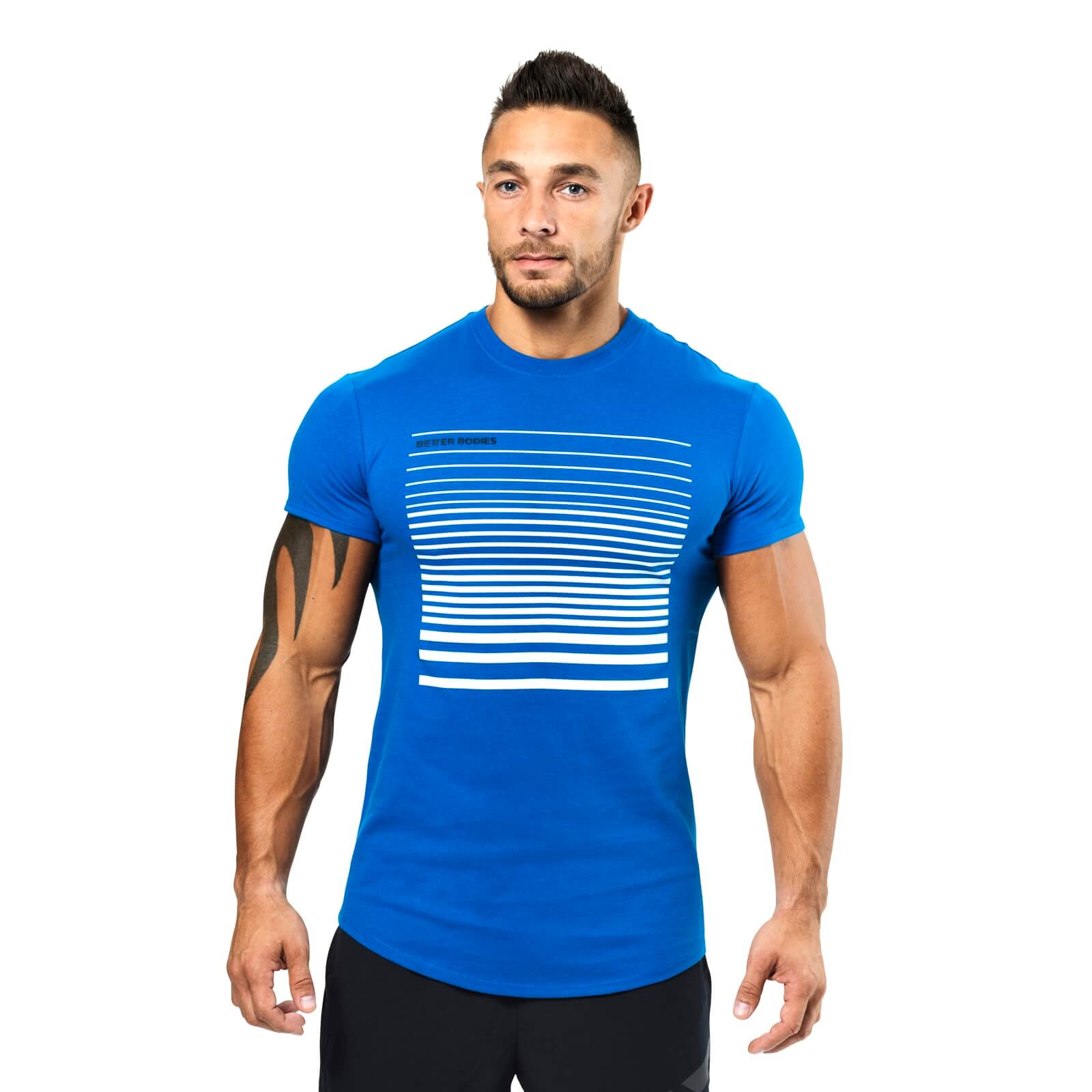 Sjekke Brooklyn Tee, strong blue, Better Bodies hos SportGymButikken.no