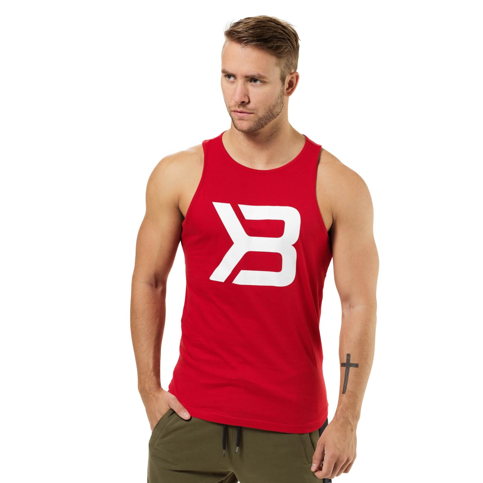 Sjekke Brooklyn Tank, bright red, Better Bodies hos SportGymButikken.no