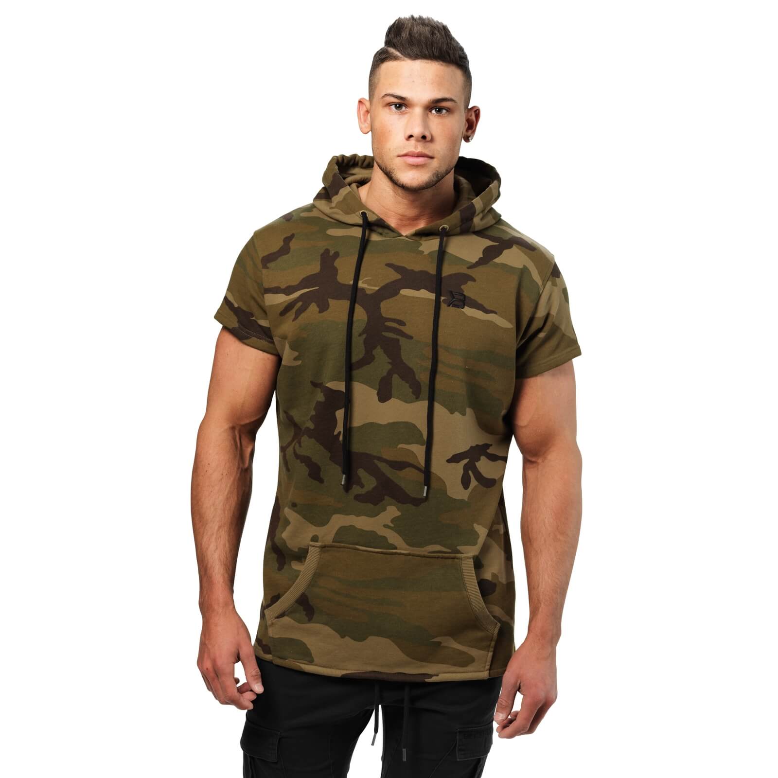 Sjekke Bronx T-Shirt Hoodie, military camo, Better Bodies hos SportGymButikken.n