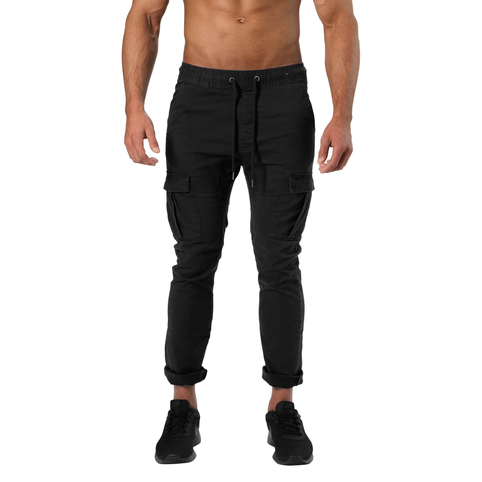 Sjekke Harlem Cargo Pants, wash black, Better Bodies hos SportGymButikken.no