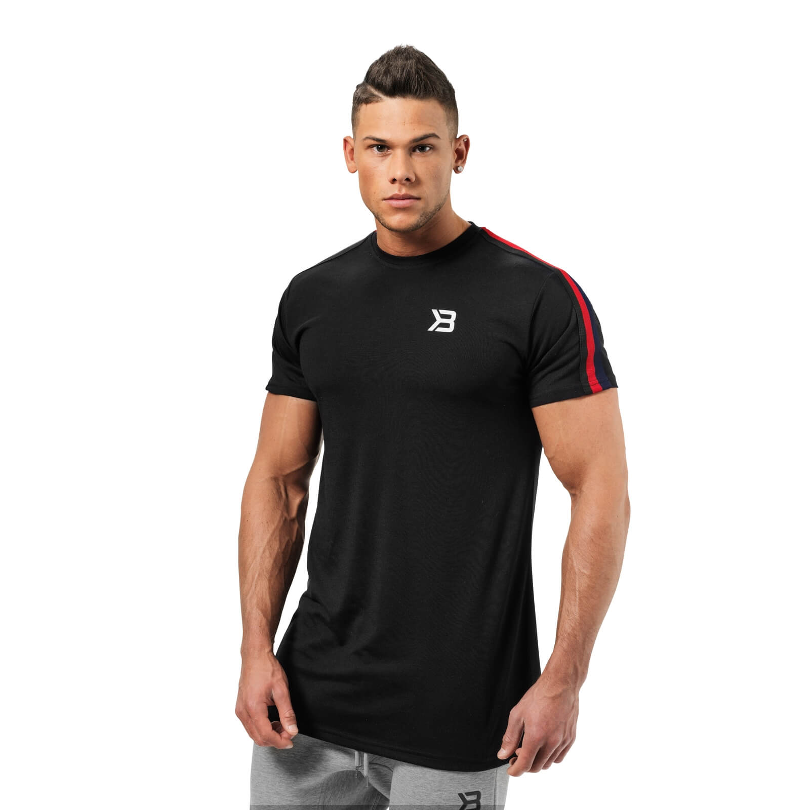 Sjekke Astor Tee, black, Better Bodies hos SportGymButikken.no