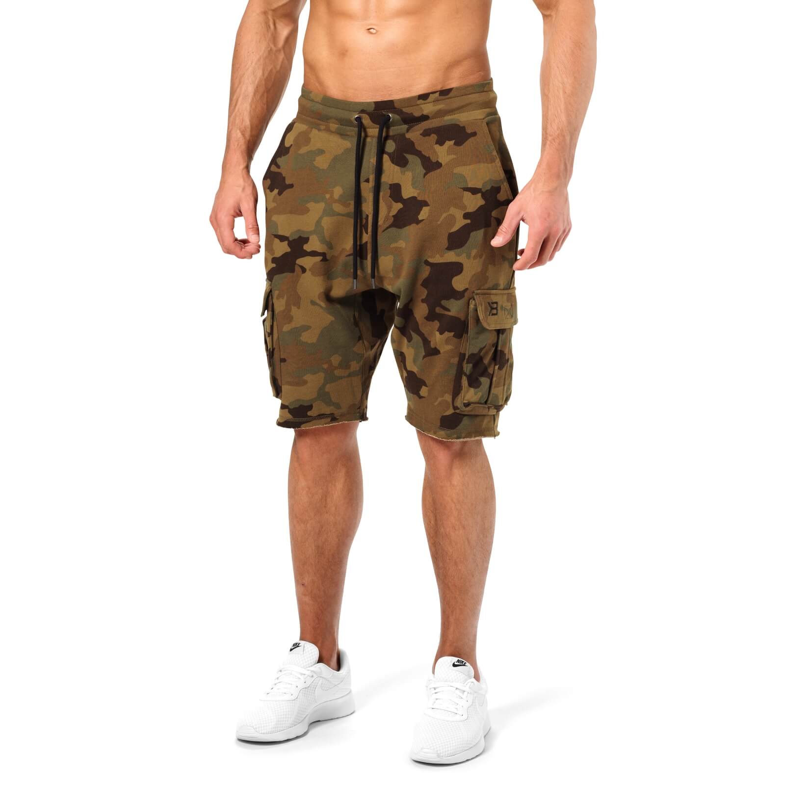 Sjekke Bronx Cargo Shorts, military camo, Better Bodies hos SportGymButikken.no