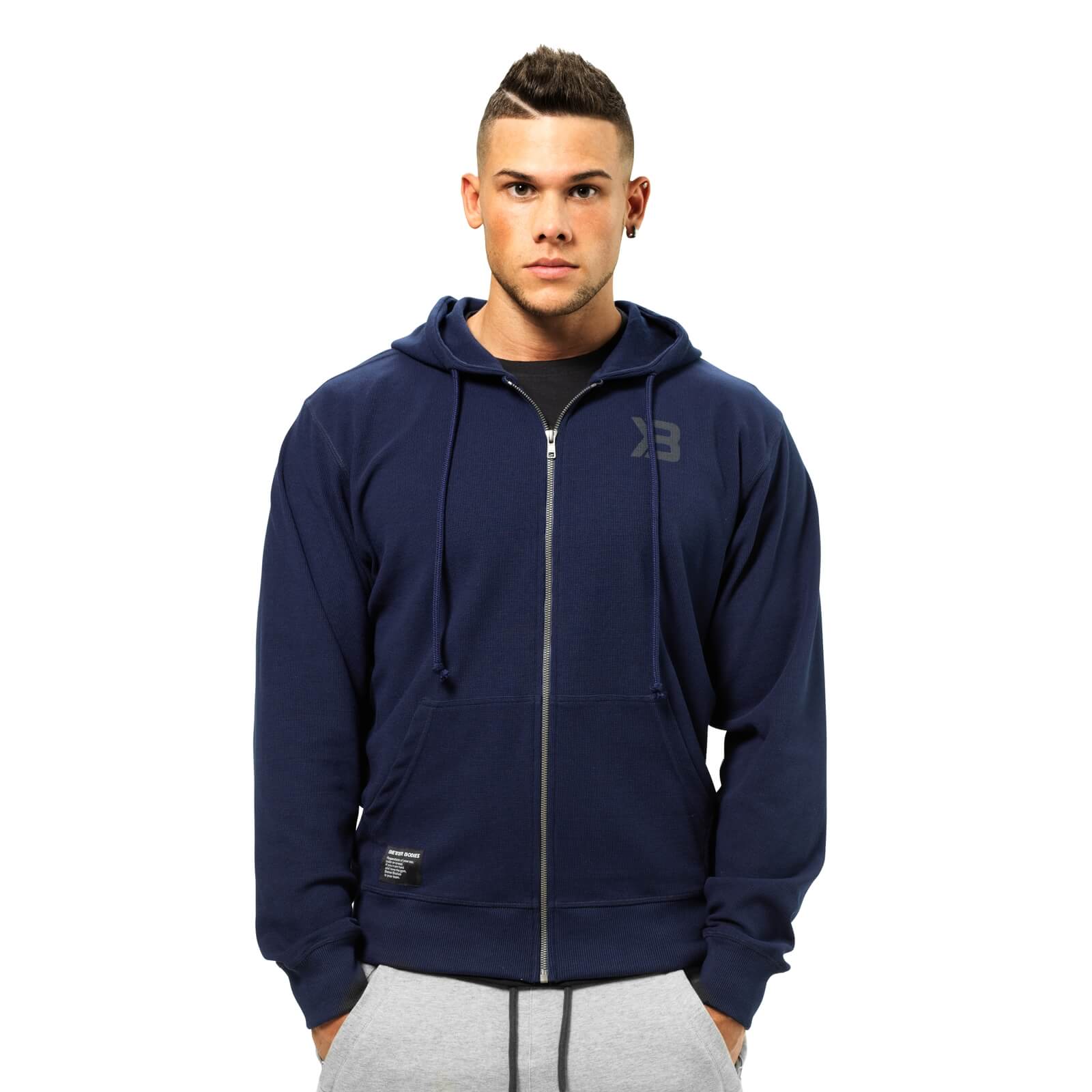 Sjekke Stanton Zip Hood, dark navy, Better Bodies hos SportGymButikken.no