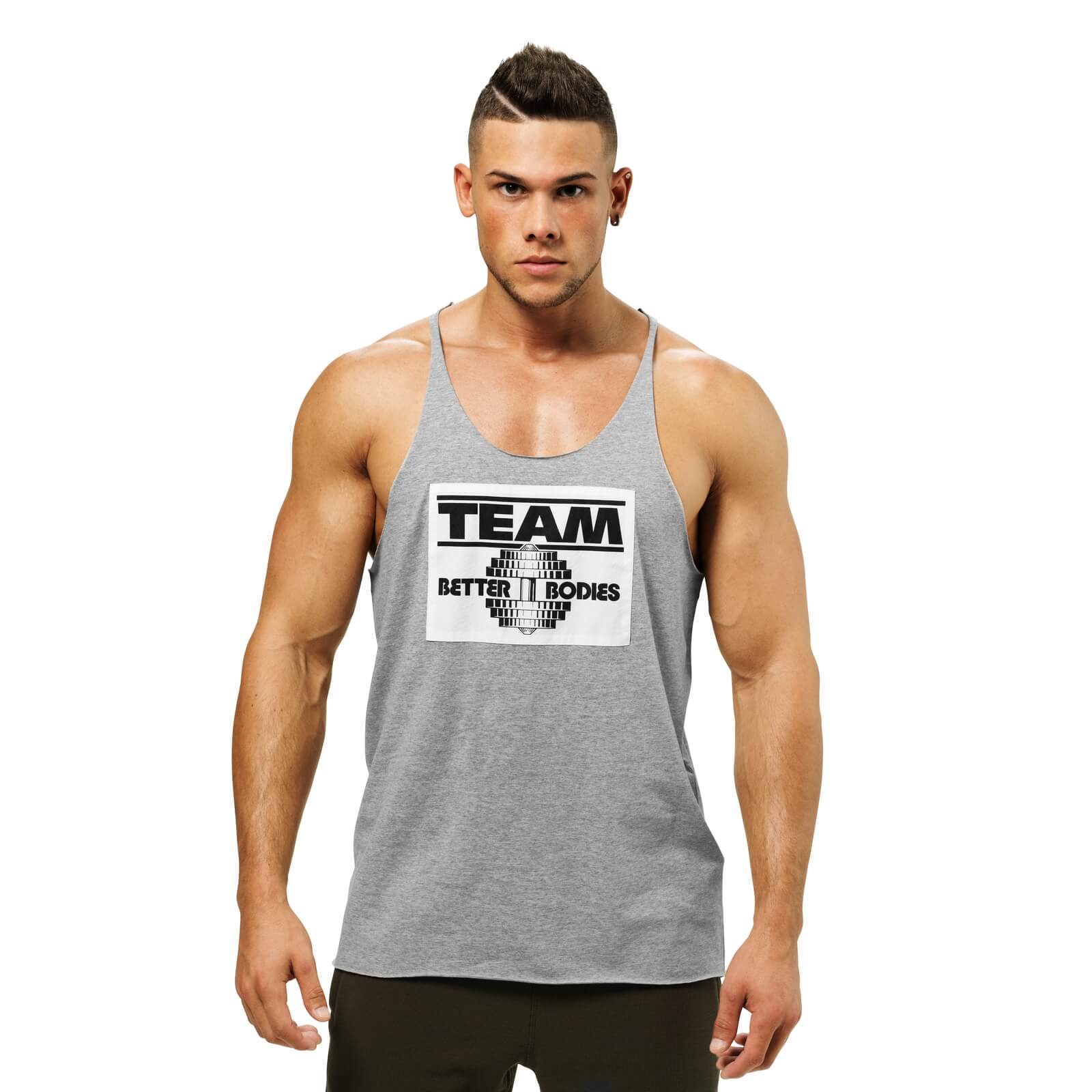 Sjekke Team Bb Raw Cut Tank, greymelange, Better Bodies hos SportGymButikken.no