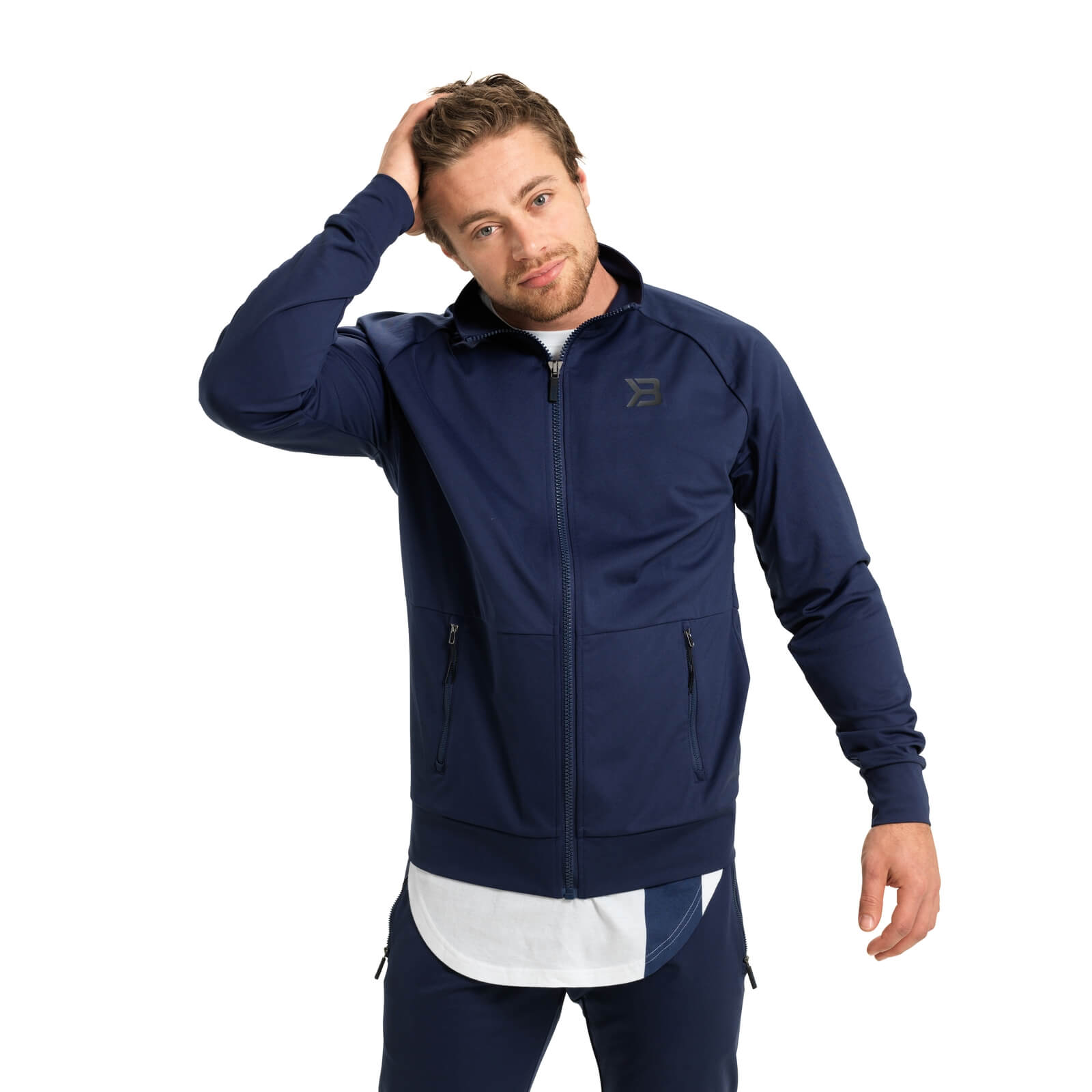 Sjekke Varick Zip Jacket, dark navy, Better Bodies hos SportGymButikken.no