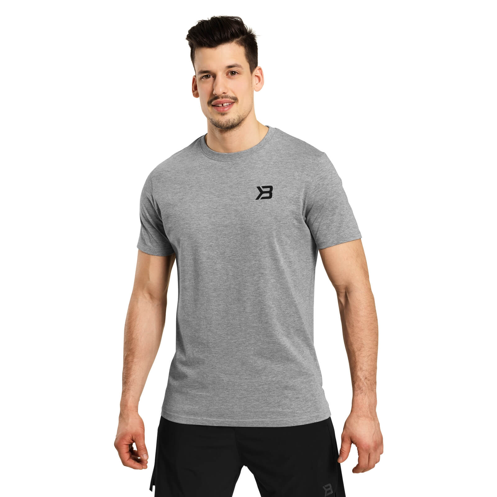 Sjekke Essential Tee, grey melange, Better Bodies hos SportGymButikken.no