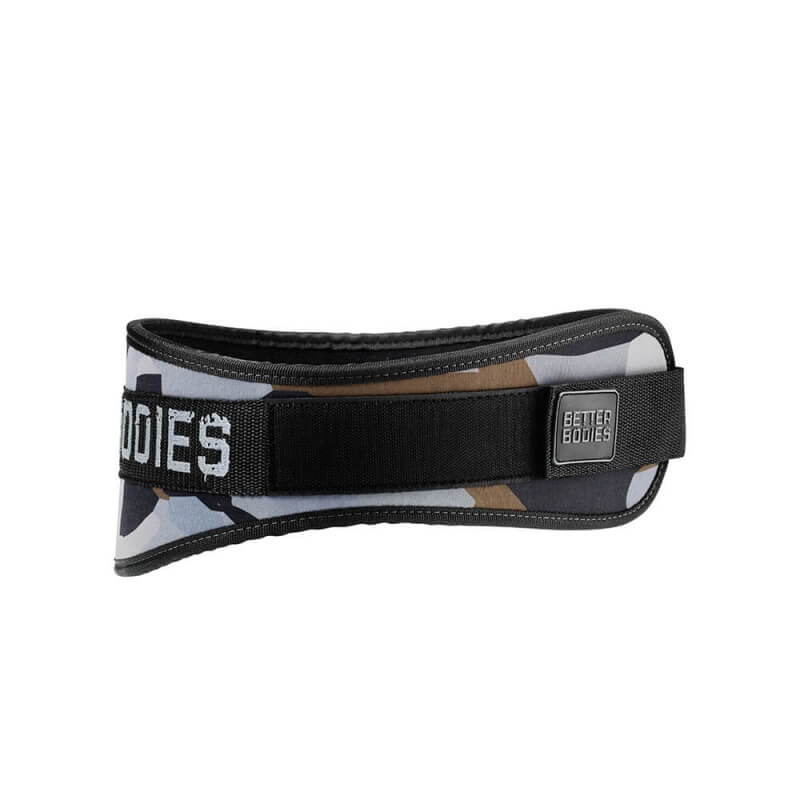 Sjekke Camo Gym Belt, green camoprint, Better Bodies hos SportGymButikken.no