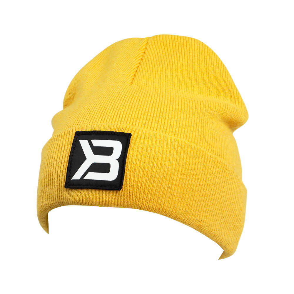 Sjekke Tribeca Beanie, yellow, Better Bodies  hos SportGymButikken.no