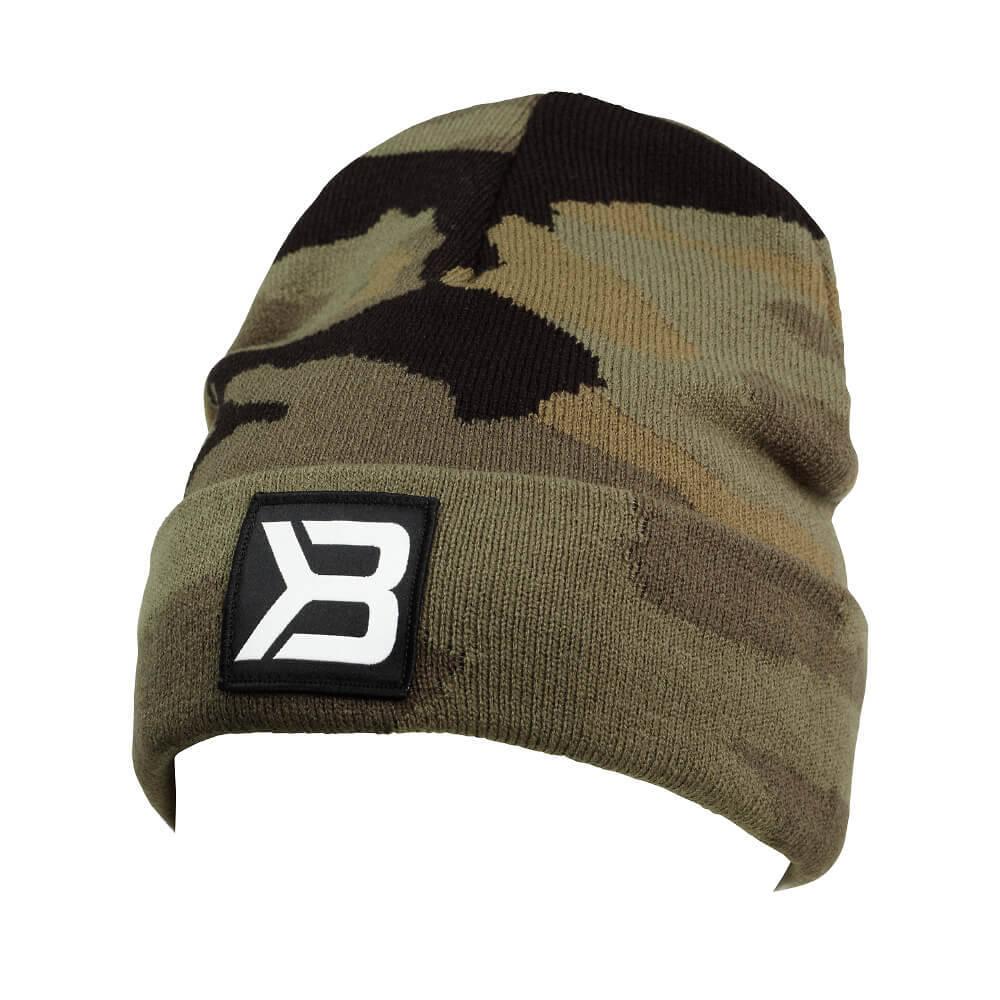 Sjekke Tribeca Beanie, dark green camo, Better Bodies hos SportGymButikken.no