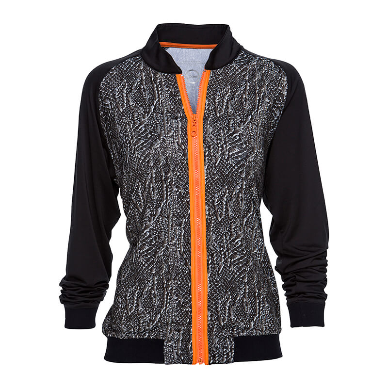 Sjekke Snake Jacket, papaya, Daily Sports hos SportGymButikken.no