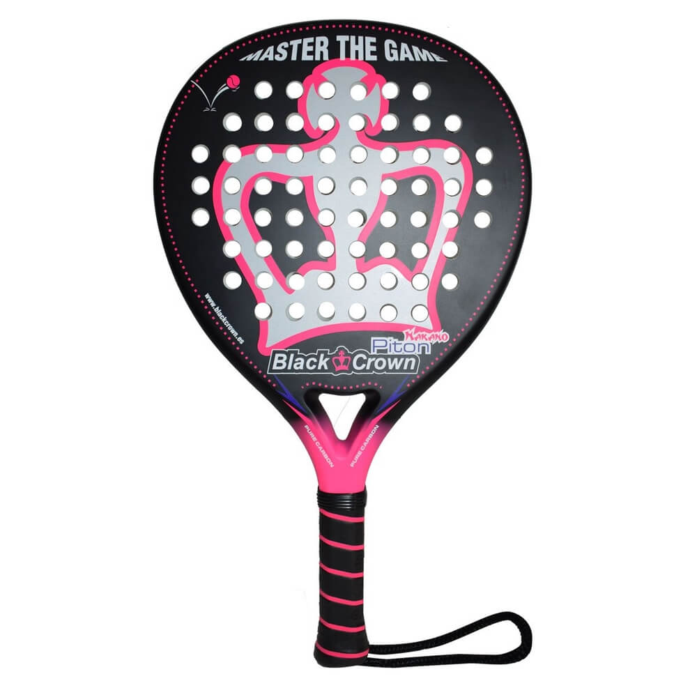 Padelracket Piton Nakano, pink, Black Crown