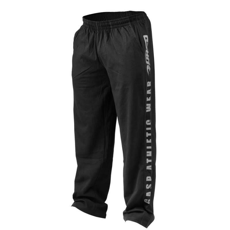 Sjekke Jersey Training Pant, black, GASP hos SportGymButikken.no